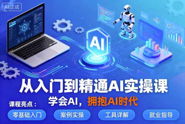 从入门到精通AI实操课，学会AI，拥抱AI时代-宝创网