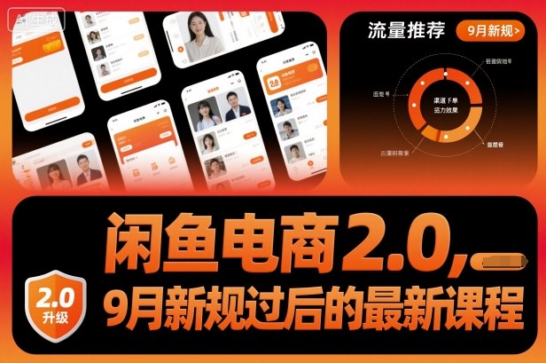闲鱼电商2.0，9月新规过后的最新课程-宝创网