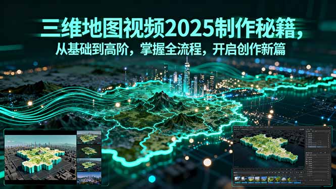 三维地图视频2025制作秘籍，从基础到高阶，掌握全流程，开启创作新篇-宝创网