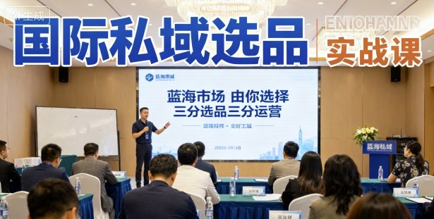 国际私域选品实战课，蓝海市场由你选择，七分选品三分运营-宝创网