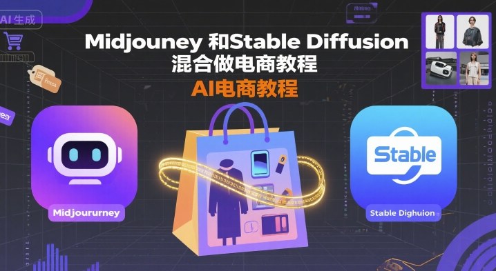 Midjourney和Stable Diffusion混合做电商教程-ai电商教程-宝创网