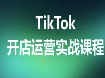 TikTok开店运营实战课程，TK跨境电商实操全流程-宝创网