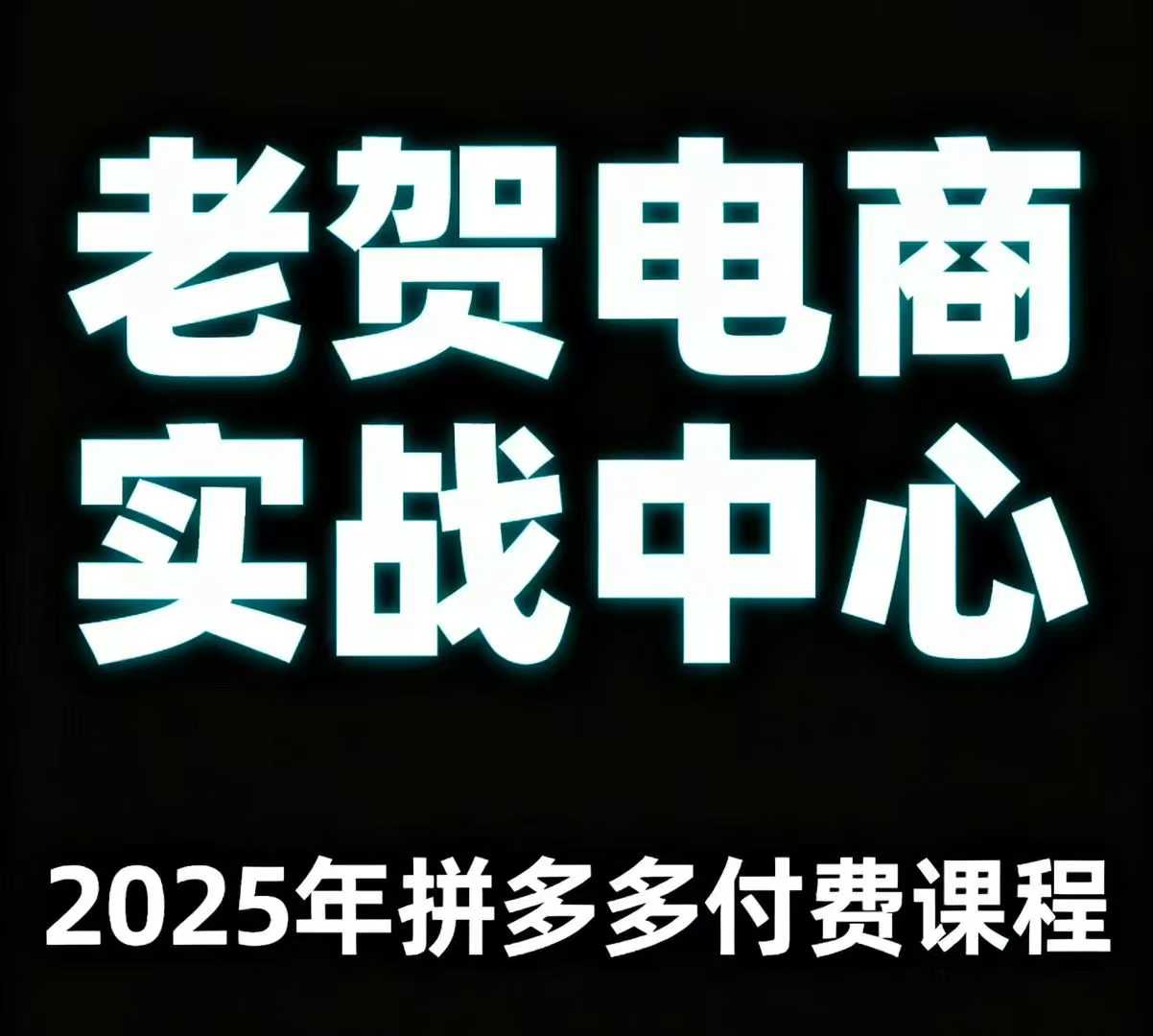 老贺电商2025年拼多多付费课程，用通俗易懂的方法告诉你多多怎么玩-宝创网