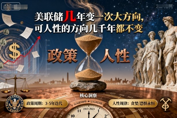 付费文章：美联储几年变一次大方向，可人性的方向几千年都不变-宝创网